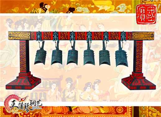 6件套仿古編鐘，小型特色樂器，民樂混音配套